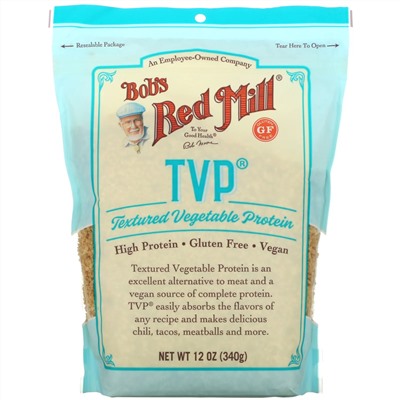 Bob's Red Mill, TVP, Textured Vegetable Protein, 12 oz (340 g)