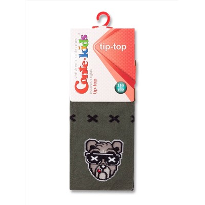 Колготки детские CONTE-KIDS Хлопковые колготки TIP-TOP с рисунком «Bear»