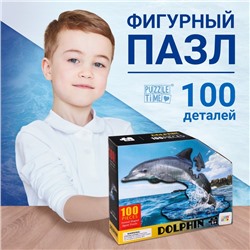 Фигурный пазл «Красивый дельфин», 100 деталей