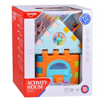 Развивающая игрушка "Куб-домик" в коробке