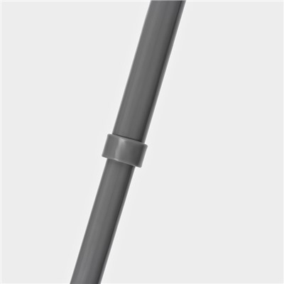 Швабра для мытья пола плоская Доляна, насадка из микрофибры 43×14 см, телескопическая ручка 80-120 см