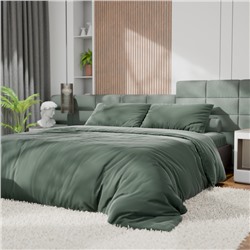 КПБ Этель 1,5сп Tencel 155*210см, 160*245см, 50*70см-2шт, цв.оливковый