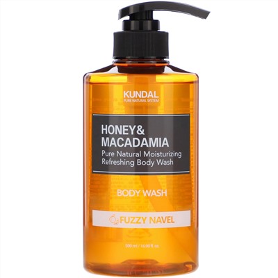 Kundal, Honey & Macadamia, Body Wash, Fuzzy Navel, 16.90 fl oz (500 ml)