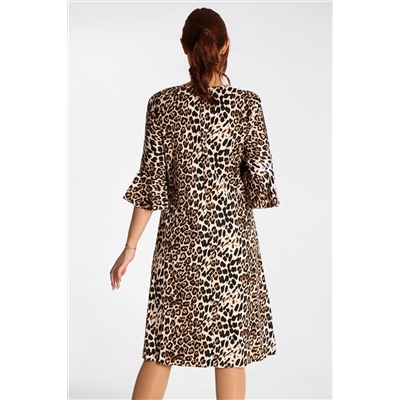 Леопардовое платье женское