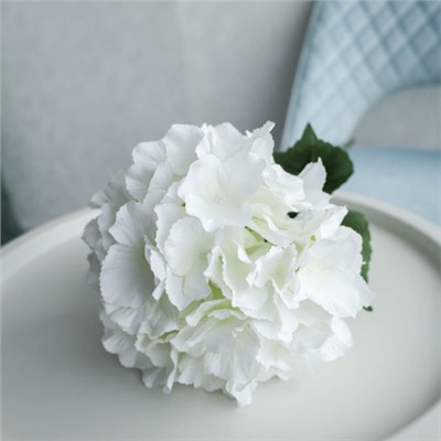 Цветок искусственный Гортензия 83 см белая / GT41-19 /уп 40/400/А