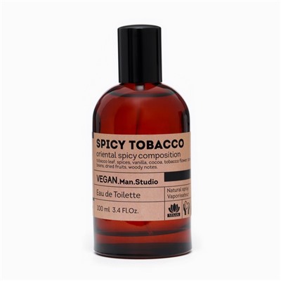 Туалетная вода мужская Vegan Man Studio Spicy Tobacco, 100 мл (по мотивам Tobacco Vanilla (Tom Ford)