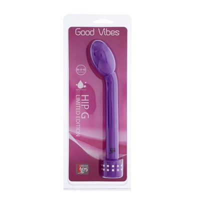 Фиолетовый стимулятор G-точки GOOD VIBES HIP G LIMITED EDITION - 21 см.