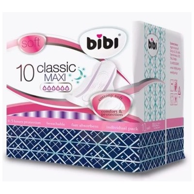 Прокладки гигиенические BiBi Classic Maxi Soft 10 шт 0042