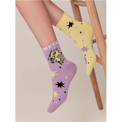 Носки женские CONTE Хлопковые носки с рисунками &quot;glam metal&quot;