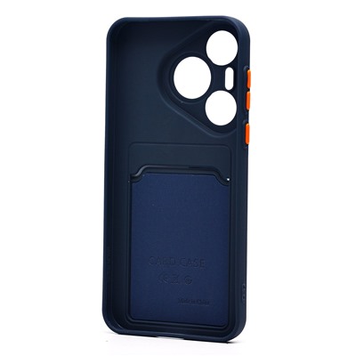 Чехол-накладка - SC337 с картхолдером для "Huawei Pura 70 Global" (dark blue) (232824)