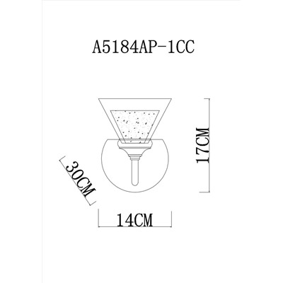 Бра Arte Lamp TOSCANA A5184AP-1CC