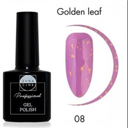 LunaLine Гель-лак для ногтей Golden Leaf тон 08 фиолетовый 8 мл