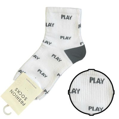 Хлопковые носки FASHION SOCKS (чёрно-белые)