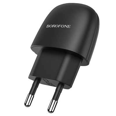 Адаптер Сетевой с кабелем Borofone BA49A Vast USB 2,1A/10W (USB/Lightning) (black)