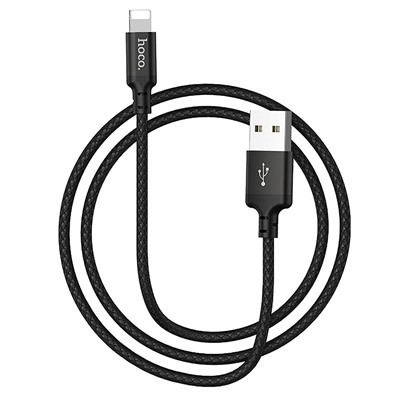 Кабель USB - Apple lightning Hoco X14 Times Speed  200см 2A  (black)