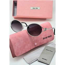 Набор женские солнцезащитные очки, коробка, чехол + салфетки #21235930