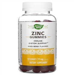 Nature's Way, Zinc Gummies, Mixed Berry , 11 mg, 120 Gummies