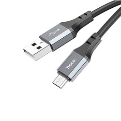 Кабель USB - micro USB Hoco X92 (silicone)  300см 2,4A  (black)