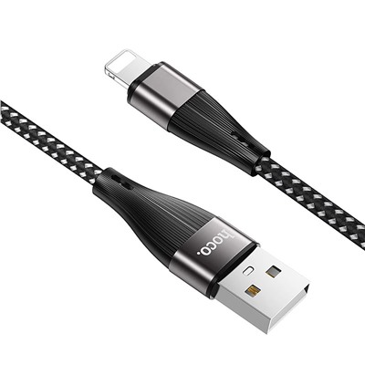 Кабель USB - Apple lightning Hoco X57 Blessing  100см 3A  (black)