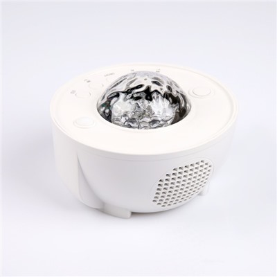 Световой прибор "Звездное небо" белый, 12.5х8.5 см, проектор, USB, Bluetooth, музыка, RGB