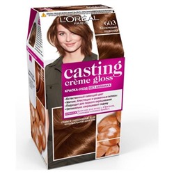 Краска-уход для волос L'oreal Casting Creme Gloss, без аммиака, оттенок 603 молочный шоколад