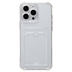 Чехол-накладка - SC276 c картхолдером для "Apple iPhone 16 Pro Max" (transparent) (234400)