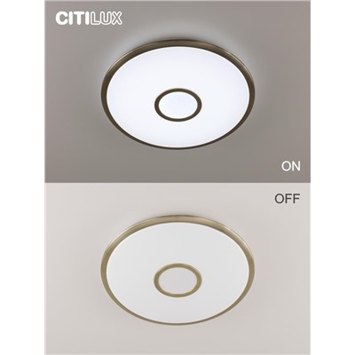 Citilux Старлайт Смарт CL703A63G Умная люстра Бронза