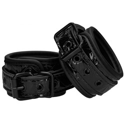 Черные поножи Luxury Ankle Cuffs