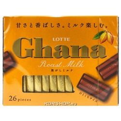 Шоколад «Топленое Молоко» Ghana Lotte, Япония, 119,6 г Акция