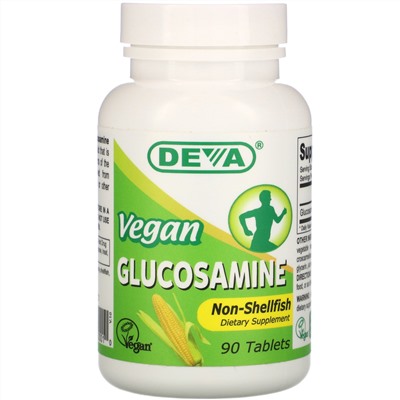 Deva, Vegan Glucosamine, 90 Tablets