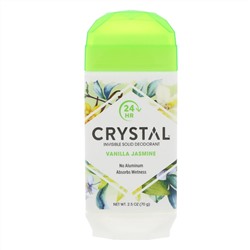 Crystal Body Deodorant, Невидимый твердый дезодорант, ваниль и жасмин, 70 г