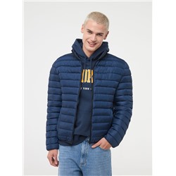 Однотонная стеганая куртка «100 грамм» синий