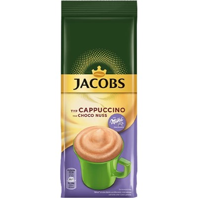 Monarch. Jacobs Cappuccino Choco Milka Nuss (растворимый) 500 гр. мягкая упаковка