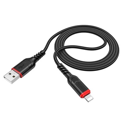 Кабель USB - Apple lightning Hoco X59 Victory PD  100см 2,4A  (black)