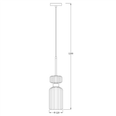 Подвесной светильник Escada 1141/1S E14*60W Chrome/Beige