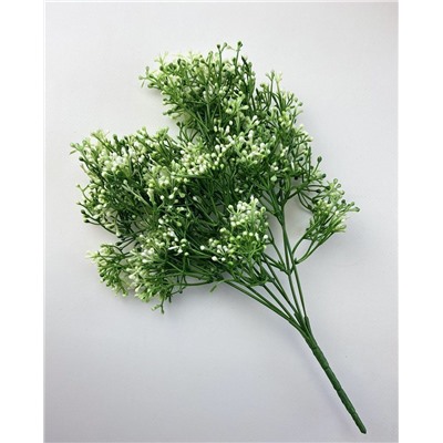 Декоративное растение белые кончики 35см