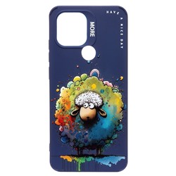 Чехол-накладка - SC335 для "Xiaomi Redmi A2+/Poco C51"  (овечка) (dark blue) (227212)