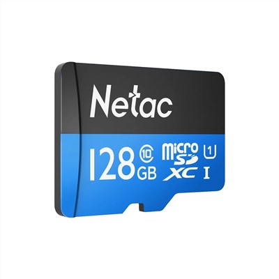 Карта флэш-памяти MicroSD 128 Гб Netac P500 Eco UHS-I (90 Mb/s) без адаптера (Class 10)