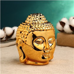 Аромалампа - подставка для благовоний "Будда" 12х10см, золото