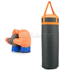 Детский боксерский набор, груша 70*25см, Спорт, игровые перчатки
