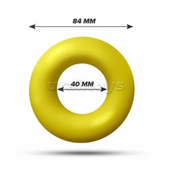 Эспандер кистевой матовый (цвет желтый) усилие 20 кг