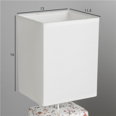 Настольная лампа Флаффи E14 40Вт Белый, разноцветный  30х13х11,2 см