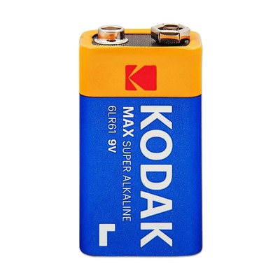 Батарейка 9V (крона) Kodak 6LR61 MAX (1-BL) (10/200)