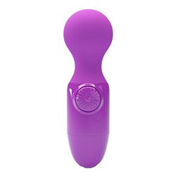 Фиолетовый мини-вибратор с шаровидной головкой Mini Stick