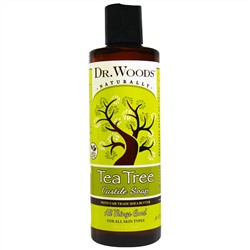 Dr. Woods, Чайное дерево, кастильское мыло, 8 жидких унций (236 мл)
