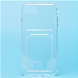 Чехол-накладка - SC276 с картхолдером для "Apple iPhone 7 Plus/iPhone 8 Plus" (transparent)