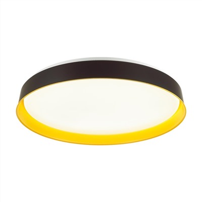 7711/EL COLOR SN 102 Светильник пластик/желтый LED 70Вт 3000-6000К D500 IP43 пульт ДУ TUNA YELLOW