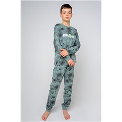 Пижама для мальчика КБ 2811 полынь, мелкие брызги