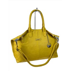 Женская сумка из искусственной кожи, цвет лимонно жёлтый