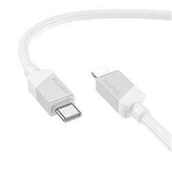 Кабель Type-C - Apple lightning Borofone BX107 PD 27W 100см 3A  (white)